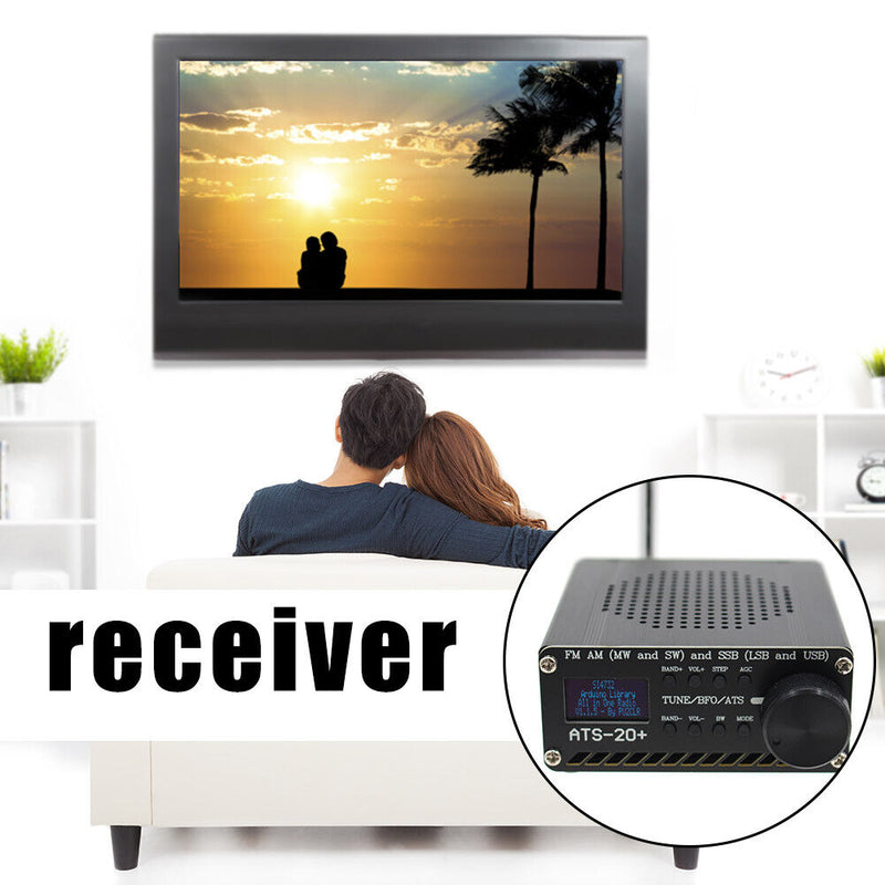 SI4732 Full Band Radio ATS-20+ Receiver FM AM (MW SW) SSB (LSB USB) + Antenna