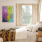 Hand Painted Oil Paint Kill Time Picture Colouring Yellow Flower Artcraft Gif