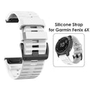 Replacement Silicone Band for Garmin Fenix 6X 5X 3 D2 Tactix Bravo (White) Newly