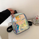 Mini Transparent Women Backpack Fashion PVC Cute Kids Girls Student School Bags