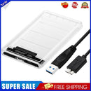 Transparent 2.5 inch HDD SSD Case Box SATA to USB 3.0 Hard Drive Enclosure