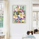Drawing Paintwork Flower Bush Home Living Room Decoration 40x50cm Without Fra