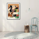 5D DIY Diamond Painting Kits Animal Full Round Drill Wall Decor Art Decoration