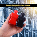 2pcs Car Battery Negative Positive Terminal Covers Cap PVC Insulating Protector