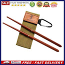 Mahogany Folding Chopsticks Outdoor Camping Picnic Travel Portable Tablewar