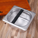 Stainless Steel Coffee Residue Knock Box Coffee Grounds Grind Bucket (A S) Newly