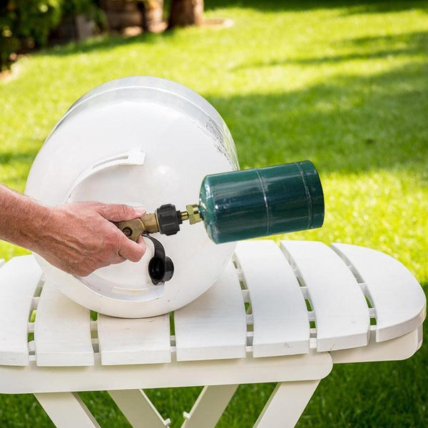 1PC Propane Bottle Refill Adapter 1 LB Small Cylinder Fill Tan Proper Easy B9G1