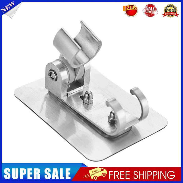 Adjustable Shower Head Holder Punch Free Wall Mounted Bathroom Bracket (A)