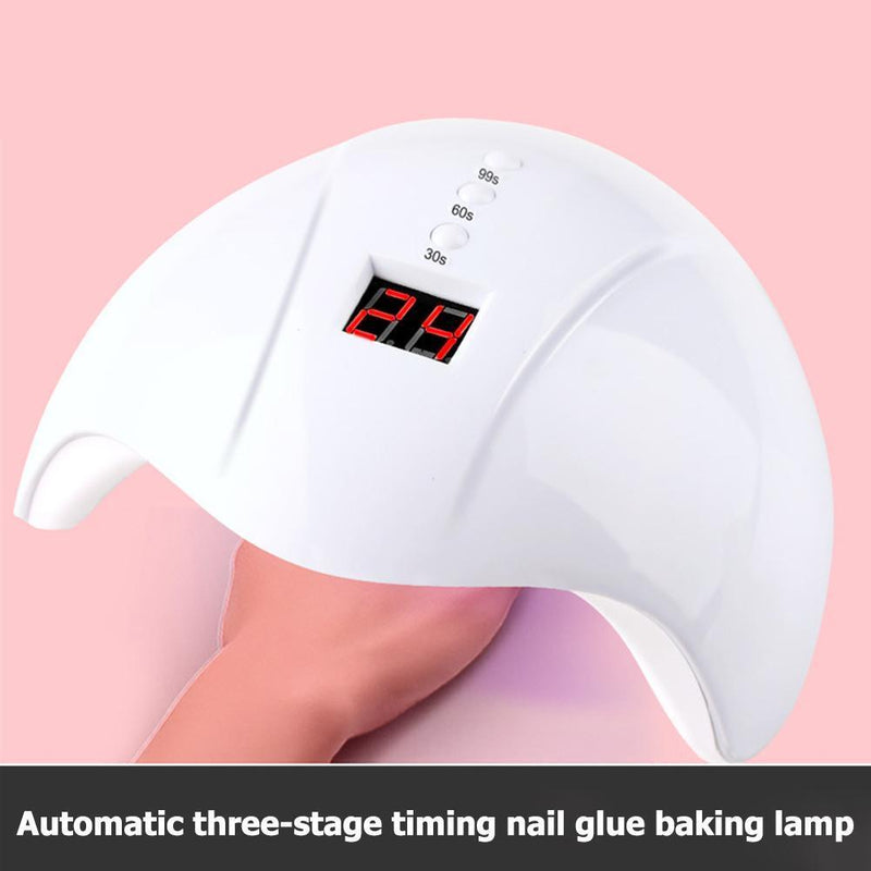 UV 12 LEDs Nails Polish Dryer Lamp 36W LCD Curing Gel Varnish Drying Machine