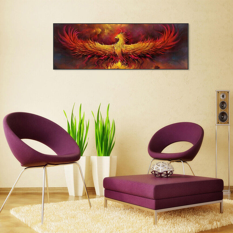 5D DIY Full Drill Diamond Painting Fire Bird Cross Stitch Embroidery Mosaic