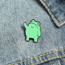 Clothes Jewelry Cartoon Frog Enamel Pin Novelty Animal Cute Badge Lapel Pins