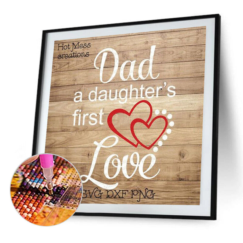 5D DIY Full Drill Diamond Painting Letter Cross Stitch Mosaic Kit Bedroom Decor