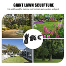 Gothic Dragon Statues Fantasy Animal Dragon Figures Garden Decor (Black) Newly