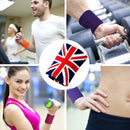 Union Jack Sports Sweatband Wristband Cycling Platinum Hand Jubilee Band N7G6