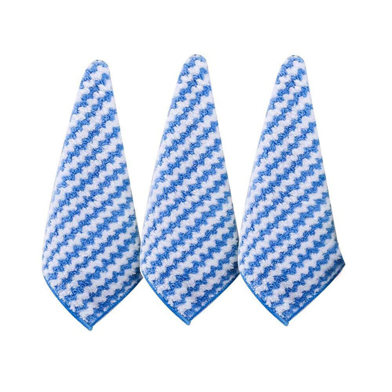 Water Ripples Clean Towel Coral Fleece Highly Absorbent Wipe Cloths (Blue) Newly