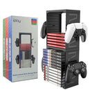 24 Games Disc Storage Tower Holder Controller Bracket for PS5/PS4/Switch Newly