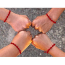 Clasp Amulet Weave Tibetan Red String Bracelet Red Rope 7 Knots Weave Bangle