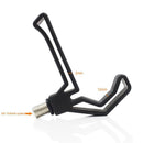 M3/8 Fishing Rod Rest Gripper Head Carp Fish Pole Holder Support (Black)
