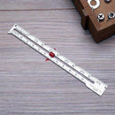 6'' Metal Hand Patchwork Ruler Sewing Gauge for Measuring Stitch Length Newly