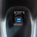3.1A Black Round Dual Port Car Dual USB Fast Charger Car Charger USB Charger