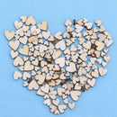 4 Sizes Crafts Accessories Wedding Decor Table Scatter Wooden Love Heart