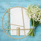 Modern Golden Metal Candle Holder Wall Hanging Bedroom Decor Crafts Candlestick
