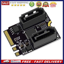Converter Adapter Cards SSD M.2 A/E Key NGFF to 2 Ports SATA3.0 Expansion Card