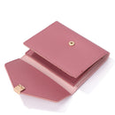 Women Fashion Solid Color Trifold Short Wallet Coin Purse PU Leather Card Hol