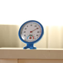 Round Clock Shaped Indoor Outdoor Hygrometer Humidity Thermometer (Blue) Newly