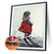 Diamond Painting 5D Full Square Drill Mosaic DIY Red Skirt Little Girl Kits