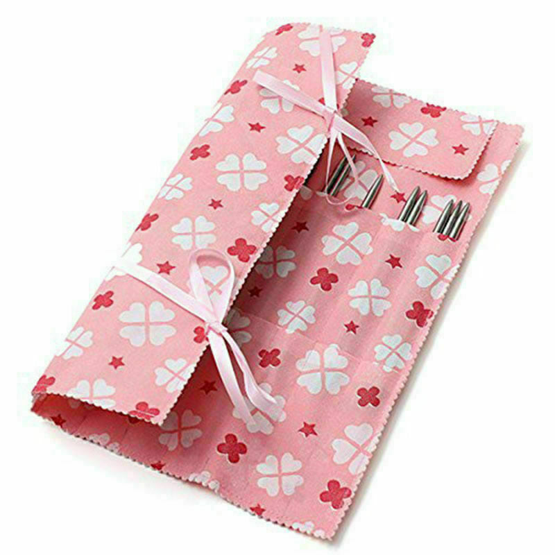 Knitting Needle Crochet Hook Organizer Bag Pouch Holder Storage-CASE US V0V3