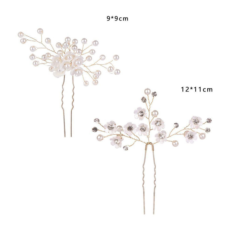 Wedding Crystal Accessories Women Hairpins Headwear Headpieces Hair Clips