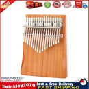 Pine Wood Kalimba Percussion Musical Instrument 17 Keys Thumb Piano (B) Newly