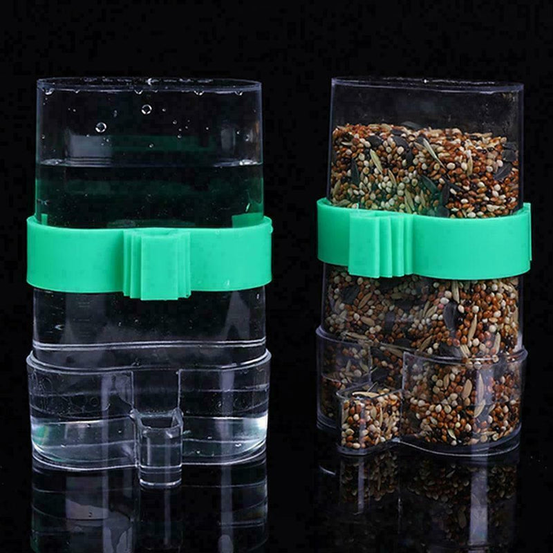 Bird Feeder Food Water Feeding Automatic Drinker Pet Cage Birds Z5E9 Clip W8B9