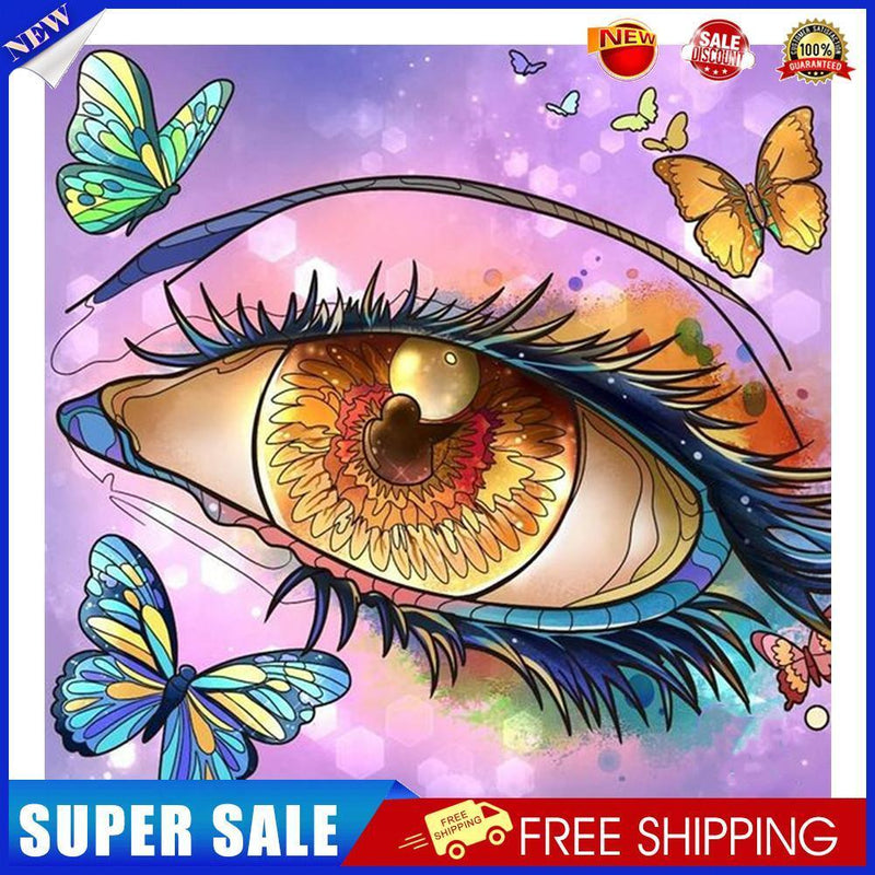 DIY Diamond Painting Full Round Drill Butterfly Eye Picture of Rhinestone
