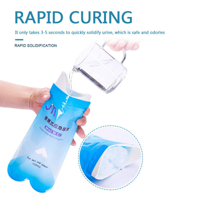 4pcs Disposable Urinal for Travel Traffic Jam Emergency Portable Pee Bags