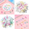 Desktop Storage Memo Notebook Stationery Paper Clips Binder Clip Bookmark