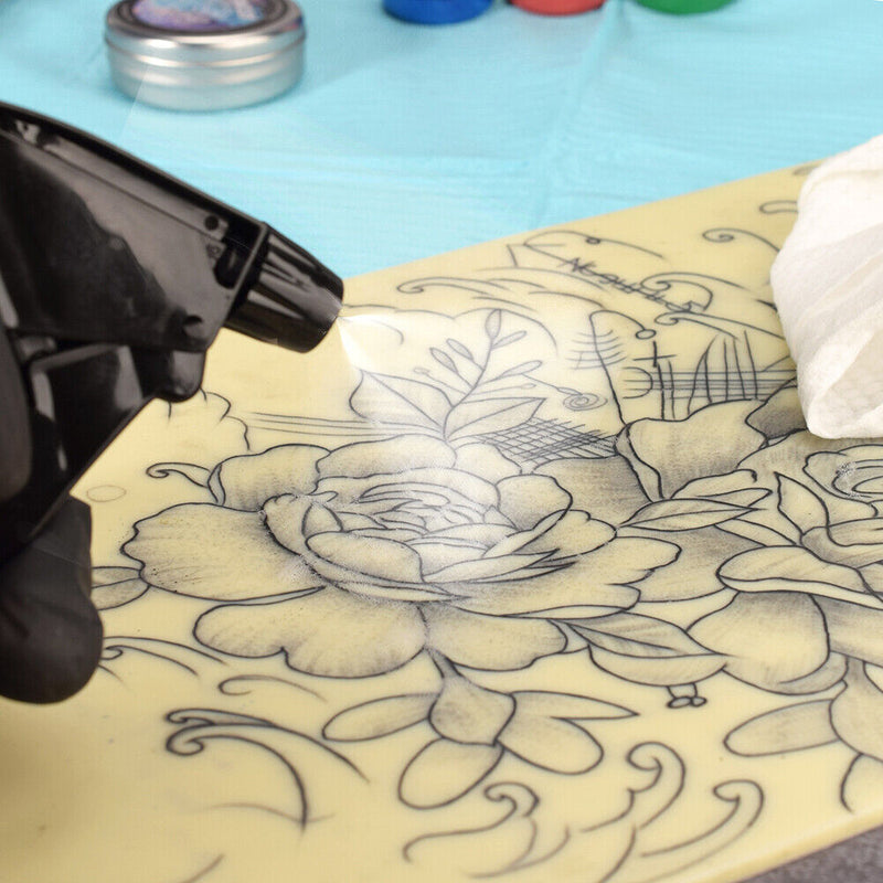 250mL Aluminum Professional Tattoo Bottle Permanent Makeup Sprayer (Black) Newly