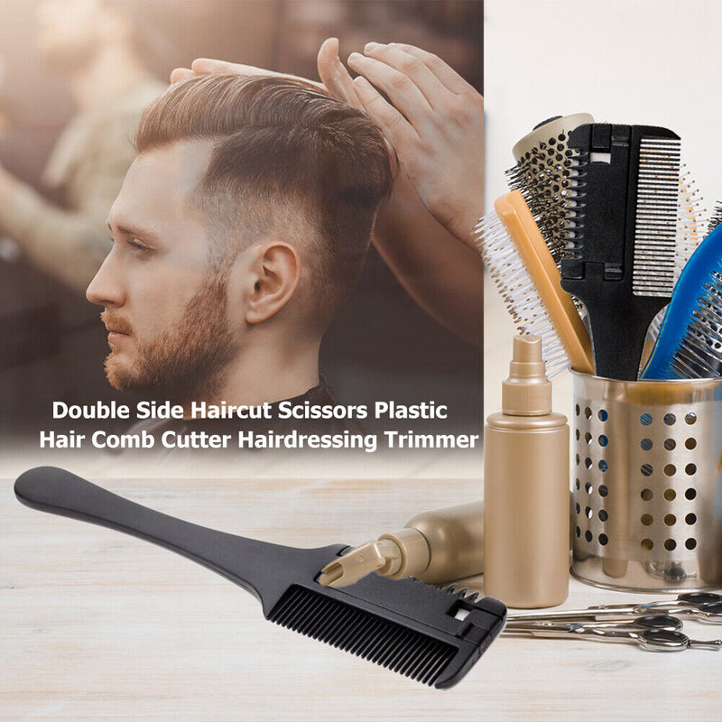 Hair Comb Cutter Trimmer with Stainless Steel Blade Hairdressing Haircut Razor