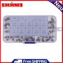 10pcsx10 Values 5x20mm 0.2a-20A 250V Fast Glass Blowing Tube Kit Fuse Box