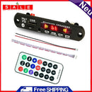 Wireless Bluetooth-Compatible 5.0 12V MP3 WMA Decoder Board Car FM Radio Module