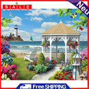DIY Oil Painting By Numbers Pavilion Acrylic Color Drawing Picture Crafts Kit