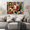 Santa Claus and Puppy Paint By Numbers Kit DIY Frameless Picture On Canvas