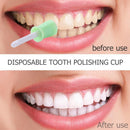 100pcs/box Disposable Dental Polishing Cup Tooth Polish Brush Polisher Cup