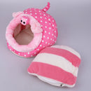 Cute Pet Hamster Cage Hammock Nest Animal Design Warm Plush Hamster House