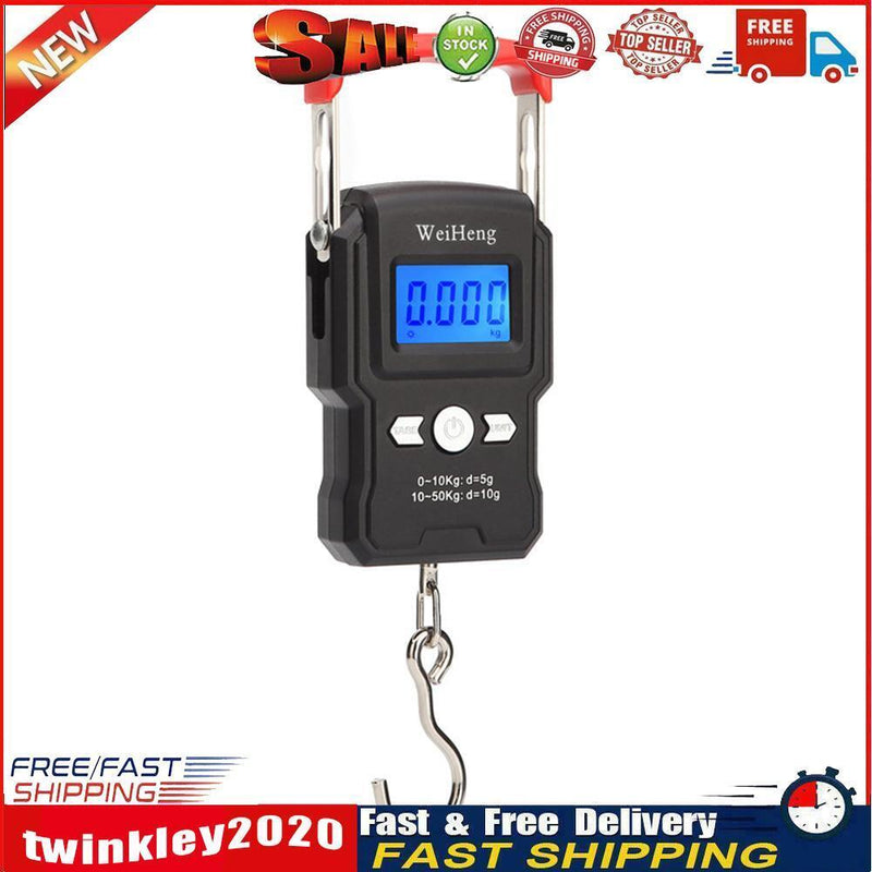 50kg/5g Portable Mini Electronic Hanging Scales Luggage Weighting Scales Newly