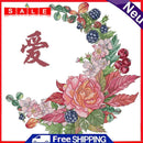 2 Strands Love Flowers Partial Embroidery Stamped Cross Stitch Home Decor Gifts