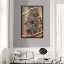 Colorful Hollow Butterflies Oil Paint By Numbers Kits Canvas Picture DIY