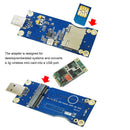 Desktop Computer Mini PCI-E to USB Adapter Card+SIM Slot 6/8pin Expansion Card