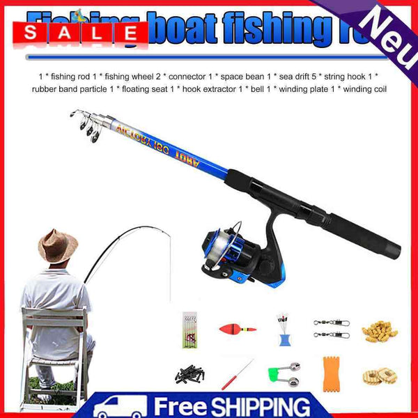 Spinning Fishing Rod Combo Portable Fishing Rod Complete Kits for Beginners